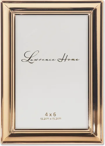 Vista 11 de Lawrence Frames Strata Marco de fotos de metal, 4 x 6, humo negro
