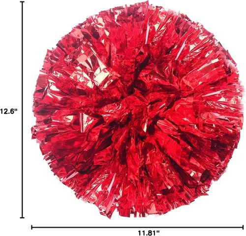 Vista 10 de Pompones de animadora para fiestas deportivas, accesorios de equipo de baile, espíritu de escuadrón de animación (A-15)