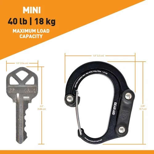 Vista 3 de GEAR AID HEROCLIP Mosquetón Clip y gancho (Mini) para viajes