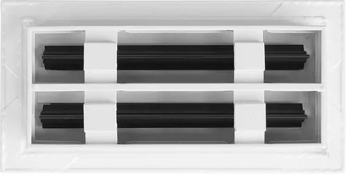 Vista 2 de BUILDMART - Cubierta de ventilación de AC moderna de 10x4 - Ventilación de aire decorativa de aluminio blanco - Difusor de ranura lineal estándar