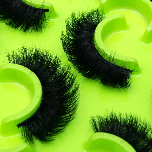 Vista 20 de HBZGTLAD Paquete de 6 pares de pestañas postizas esponjosas naturales de imitación de visón 3D (3DQG-128)