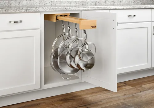 Vista 4 de Rev-A-Shelf Organizador extraíble para ollas y sartenes para armarios base