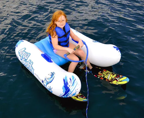 Vista 6 de RAVE Sports Steady Eddy Trainer Water Skis + Aqua Buddy Water Ski/Wakeboard Trainer