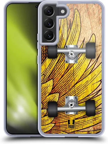 Head Case Designs Flight Skateboards Gel Case [Military Grade Protection] Compatible with Samsung Galaxy S22+ 5G and Compatible with MagSafe