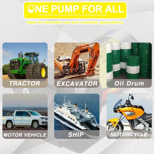 Vista 6 de TRUPOW Bomba de transferencia de aceite de combustible de gasolina autocebante de 12V DC con bombeo reversible para gasolina, diesel, queroseno y más