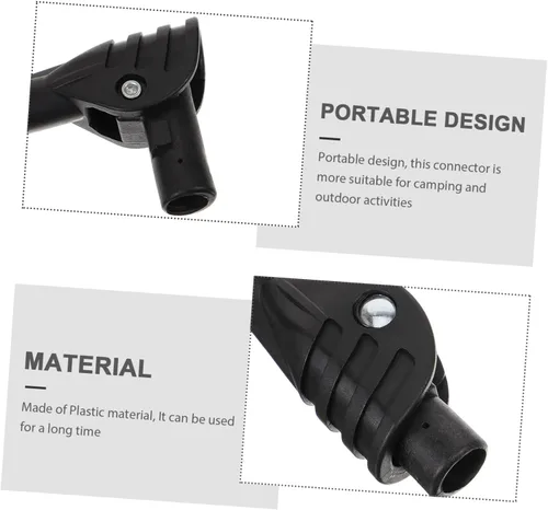 Vista 6 de 2 unids Juntas de tienda de campaña Adaptador de varilla de soporte de tienda de campaña Conector de varilla de soporte para junta plegable al aire