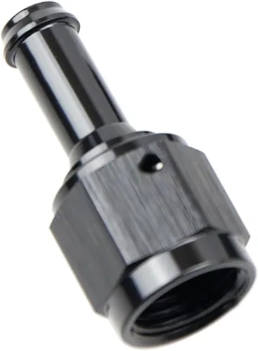 Vista 23 de Recta 6AN hembra giratoria a 1/4 "empuje en manguera adaptador de montaje de púas aluminio negro