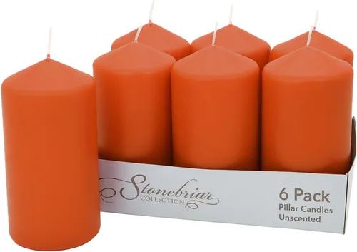 Vista 13 de Stonebriar Velas de pilar sin perfume, 18 horas de tiempo de combustión, velas de cera de larga duración para bodas, vacaciones, decoración