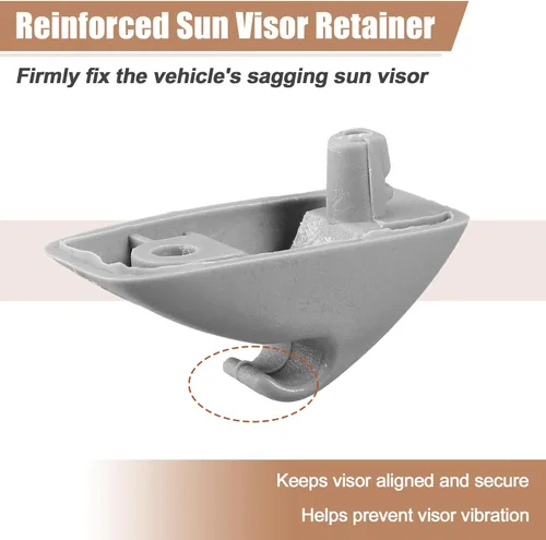 Vista 5 de X AUTOHAUX 2 unids parasol soporte clip retenedor para Volkswagen Golf Jetta Scirocco MK1 MK2 191857559 soporte de visera solar soporte plástico