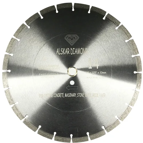 Vista 23 de Paquete de 2 ALSKAR DIAMOND USA ADLSS 4-1/2 pulgadas de corte seco o húmedo, cuchillas segmentadas de diamante de uso general para sierra