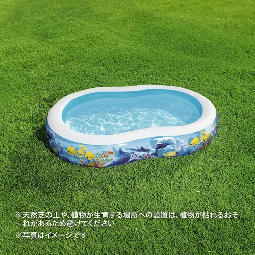 Vista 7 de BESTWAY Piscina familiar Mar Ground, 103.1 x 61.8 x 18.1 in, Mehrfarbig