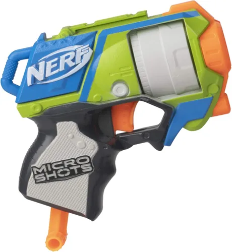 Vista 7 de NERF MicroShots 6-Blaster Bundle - 6 Mini Lanzadardos Elite y 6 Dardos Oficiales Elite - Para Niños, Adolescentes, Adultos (Exclusivo de Yaxa)