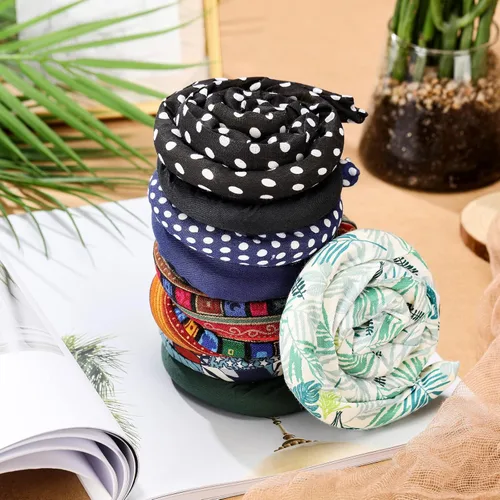 Vista 4 de Dingion 9 piezas de lazos para el cabello con cierre en espiral, accesorio de rastas largas, alambre de hierro incrustado para cola de caballo