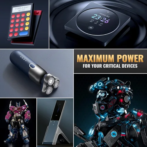 Vista 7 de BONAI Baterías de litio AAA paquete de 8 1.5 V de larga duración, 10 años de vida útil, a prueba de fugas y rango de funcionamiento de -22 °F a