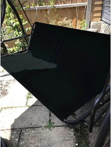 Vista 7 de Funda de repuesto mejorada para asiento de columpio para exteriores, funda de columpio para patio, silla, banco de repuesto, lona resistente