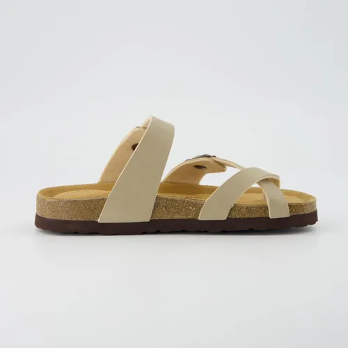 Vista 4 de CUSHIONAIRE Sandalia Luna JR con plantilla de corcho para niños con +comodidad