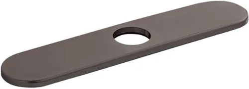 hansgrohe Placa base de 3 pulgadas moderna y fácil de instalar en cromo negro cepillado, 14019341