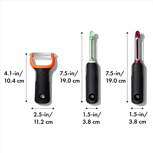 Vista 6 de OXO Good Grips - Juego de pelador de 3 piezas, remolacha, hinojo, ñame