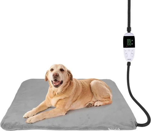 Vista 9 de Ringco Almohadilla térmica para mascotas para gatos y perros pequeños con 12 temperaturas ajustables, impermeable y resistente a las mordidas