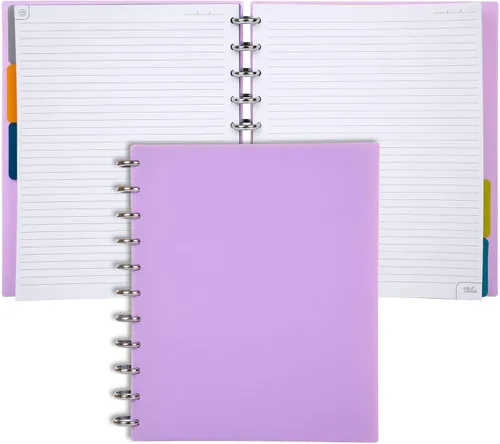 Vista 72 de Talia - Cuadernos de notas con tapas, planificador, personalizables, (Rosa de los 90, Junior (5.5 pulgadas x 8.5 pulgadas))