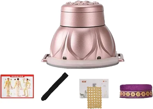 Vista 10 de Kit Relief Moxa Box Copper Relax Device Moxibustion Box Care Heating Tool Smoke Moxa Stick Burner Holder(Large 5-Piece Set)