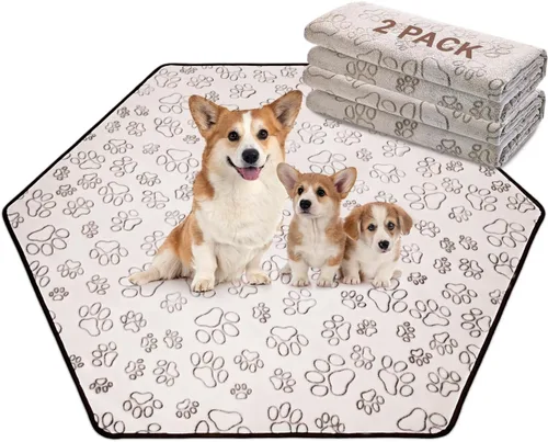 Vista 14 de Qeils Almohadillas Reutilizables para Cachorros, Paquete de 2 Almohadillas Lavables para Orina de Perros, Almohadilla Antideslizante Impermeable