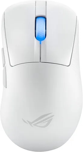 Vista 10 de ASUS ROG Keris II Origin ratón inalámbrico para juegos – Ergonómico para mano derecha, 65g, Conectividad Tri-Modo, 42K DPI, hasta 127Hr de batería