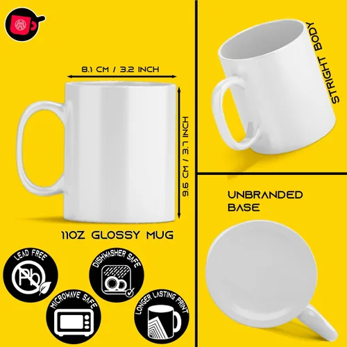 Vista 5 de TWISTED ENVY Mugsie 11oz Sublimation Mugs With Gift Mug Box. Mugs - Cardboard Box with Foam Supports Case of 4