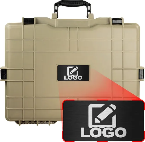 Vista 10 de Eylar Funda rígida grande de 22 pulgadas, cámara, herramientas, equipo para laptop con logotipo personalizado, placa grabada, impermeable