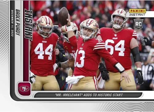 2022 Panini Instant Brock Purdy “Mr. Irrelevant “ RC #146- Last Pick of ‘22 Draft, Rookie Purdy Adds to his Historic Start-12/11/22 -Rookie Football