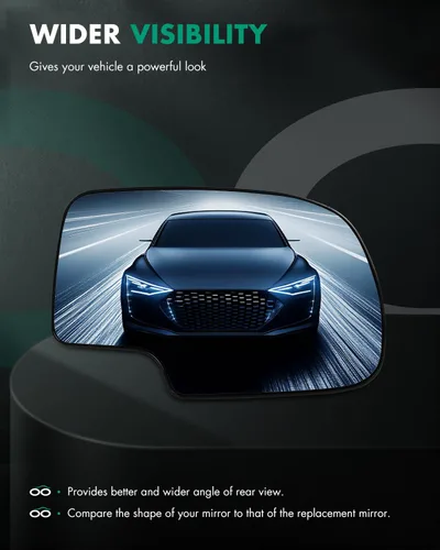 Vista 3 de SCITOO Espejo retrovisor derecho para 2003-2007 para Chevy para GMC Silverado Sierra 1500/2500 HD/3500 Classic con modelos con calefacción eléctrica