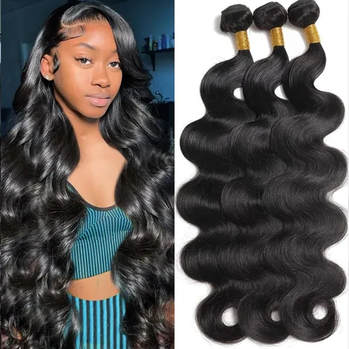 Vista 28 de 3 manojos de cabello humano 12A, ondulado, 100% sin procesar, cabello humano virgen brasileño de tejido rápido (14, 16, 18 pulgadas)