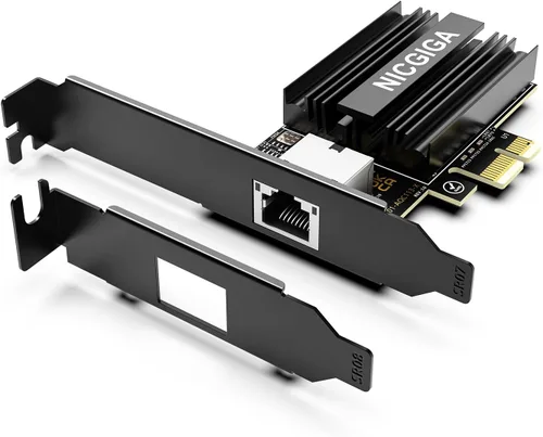 Vista 9 de NICGIGA Adaptador de Red PCIe de 2.5G Base-T, Tarjeta de Red Gigabit PCI Express Realtek RTL8125B 2.5Gbps/1Gbps/100Mbps Convertir a Puerto LAN