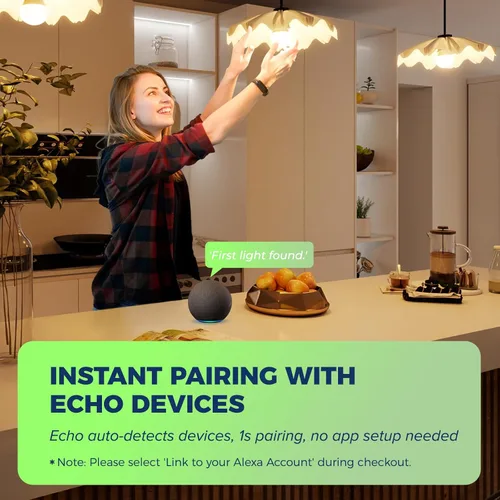 Vista 3 de Lightinginside - Focos inteligentes Matter compatibles con Alexa/Siri/Apple Home/Google Home/SmartThings, focos LED WiFi A19 E26 RGBCW que cambian