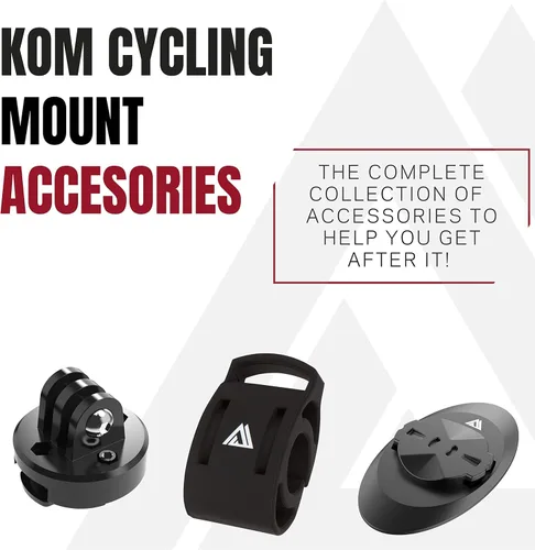 Vista 5 de KOM Cycling Wahoo Elemnt & Elemnt - Soporte de manillar delantero atornillado de soporte de bicicleta diseñado para Wahoo Elemnt & Elemnt Bolt &