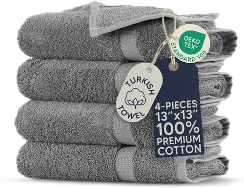 Vista 37 de Towel Bazaar Toallas turcas de algodón prémium súper suaves y absorbentes (6 toallas de mano, color negro)