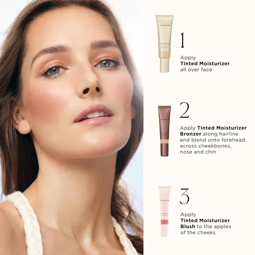 Vista 6 de Laura Mercier Tinted Moisturizer Bronzer: Long Lasting Sheer Cream Bronzer, Weightless, Buildable Coverage, 12 HR Hydrating Wear, Non-Comedogenic, 6