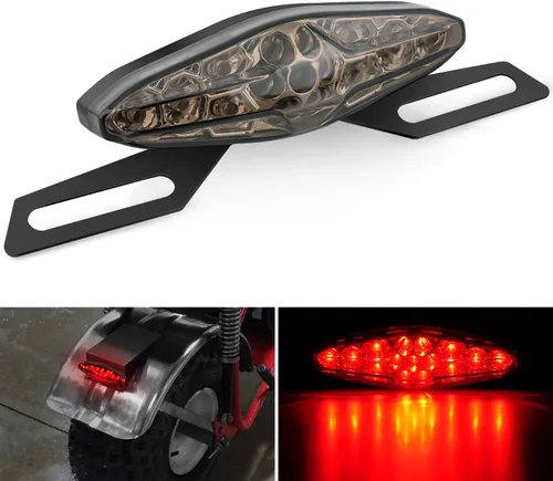 Vista 23 de Nilight Luz trasera ovalada de 6 pulgadas, 2 unidades, 35 LED, flecha, ámbar, luces de giro, montaje en superficie, impermeable, para caravana de 12