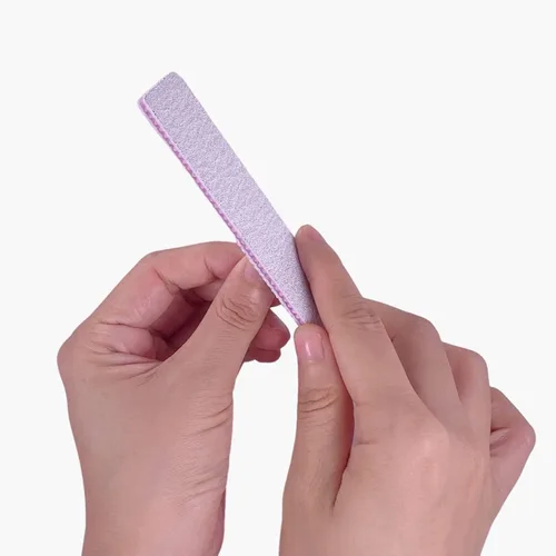 Vista 5 de Limas de uñas de grano 80/80, lima de uñas de junta de papel de lija para uñas acrílicas y de gel, lima de uñas gruesa de doble cara de grano 80