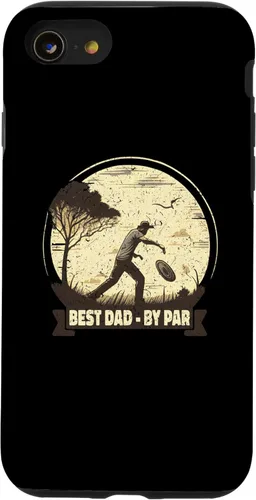 Vista 13 de iPhone X/XS Funny Disc Golf Art Dad By Par Disc Sport Players Case