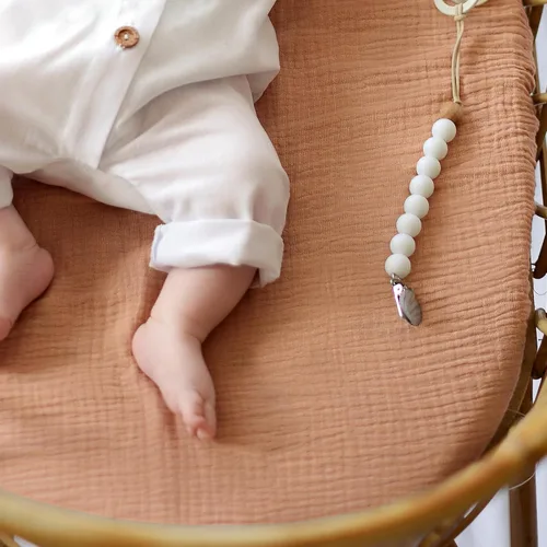 Vista 8 de lulumoon Sábanas de Moisés de Muselina para Bebé: Sábanas de Moisés de Algodón Neutras para Niños y Niñas - Ajustadas para Óvalo, Rectángulo o Reloj