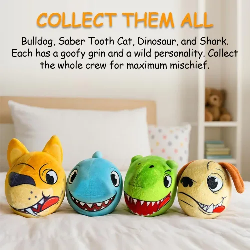 Vista 7 de Juguete de peluche Bulldog – Divertido peluche interactivo con sonidos tontos de risa, risa y pedos, divertido regalo de broma