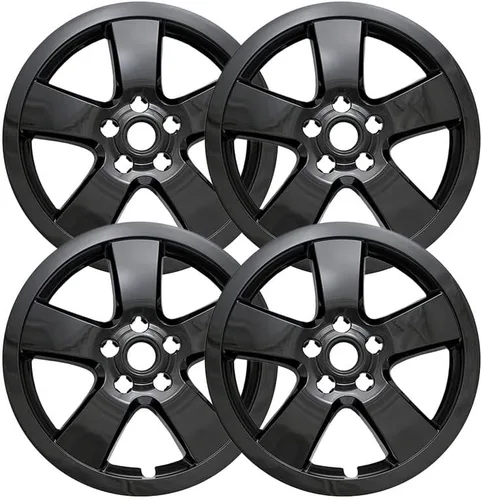 OxGord Fundas de rueda de 16 pulgadas para Chevy Cruze 2011-2015 (juego de 4) fundas de rueda impostor para ruedas ABS negro brillante de 16