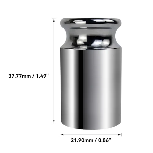 Vista 3 de HFS (R) Peso de calibración de escala de cromo clase M2 (3.53 oz), peso preciso y duradero para diversas aplicaciones