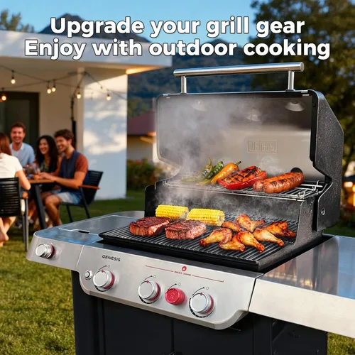 Vista 5 de Barras Saborizadoras Genesis II para Parrillas Weber Genesis II 300, Genesis ii E-310 ii E-315 ii E-335 ii S-310 ii S-335 ii SE-335, Barras