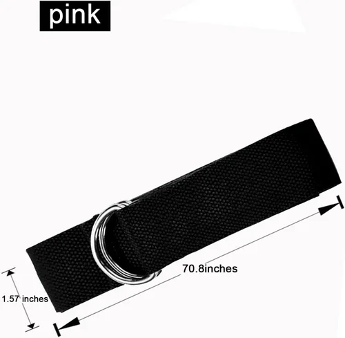 Vista 2 de Yoga Strap for Stretching, Yoga Belt Strap for Stretching with Adjustable Buckle, 5.9 Ft for Yoga & Pilates & Gym Workouts, Stretch, Improve