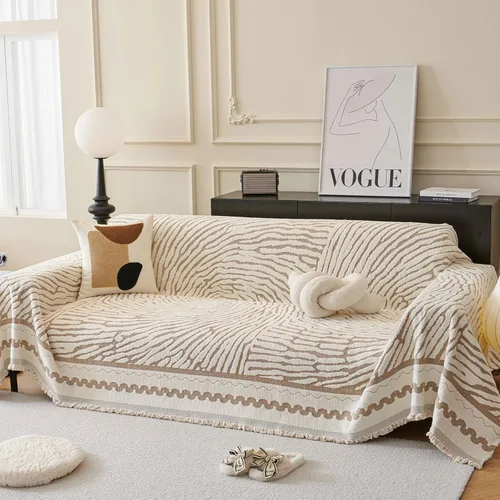 Vista 62 de ROOMLIFE Leopard Couch Cover Boho Sofa Covers for 3 Cushion Couch Washable, Furniture Protector Sofa Couch Cover for Dogs, Soft Breathable Sofa