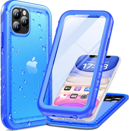 Vista 36 de Cozycase Compatible con funda impermeable para iPhone 11, protector de pantalla incorporado, cubierta de parachoques resistente de cuerpo completo