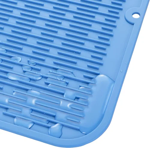 Vista 560 de MicoYang Alfombrilla de Silicona para Secar Platos de Múltiples Usos, Fácil de Limpiar, Ecológica, Alfombrilla de Silicona Resistente al Calor