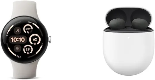 Vista 24 de Google Pixel Watch 3 (45mm) Modelo 2024 - Reloj inteligente Android, seguimiento de frecuencia cardíaca, Fitbit para correr avanzado, información